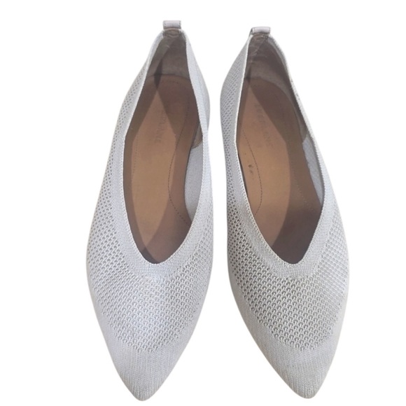 Everlane The 40-Hour Flats in ReKnit Pointed Toe Gray Size 9 - Picture 3 of 7